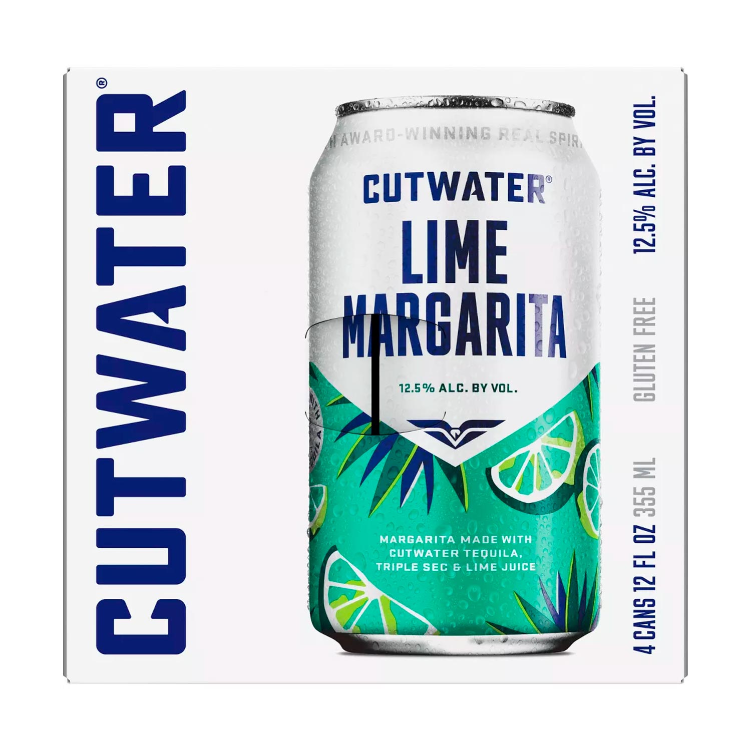Cutwater Lime Tequila Margarita Cocktail - 4pk_12 fl oz Cans - Image 2