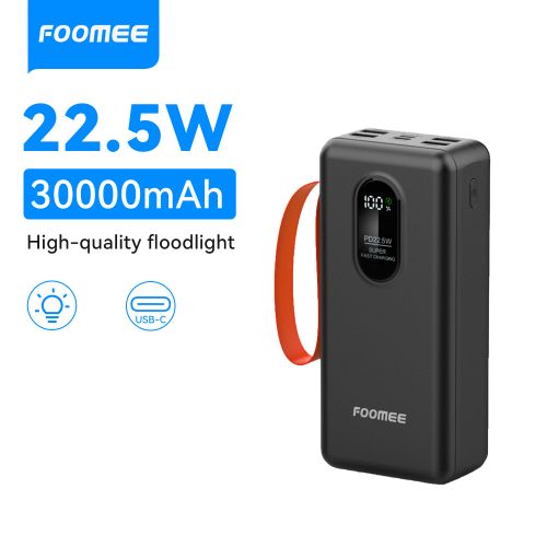 Foomee Power Bank 30000Mah 22.5w TYPE C INPUT & OUTPUT