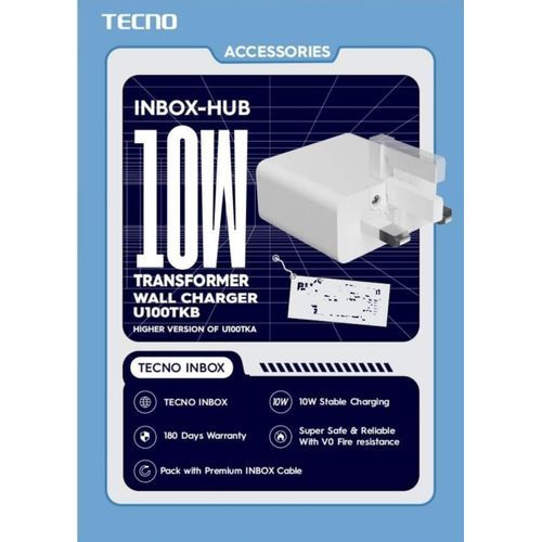 Tecno Charger 10W Transformer + Micro Cable Fast Charger - Image 3