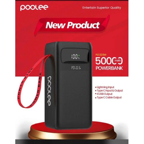 POOLEE 50000 Power Bank Flash Type-C Fast Charging